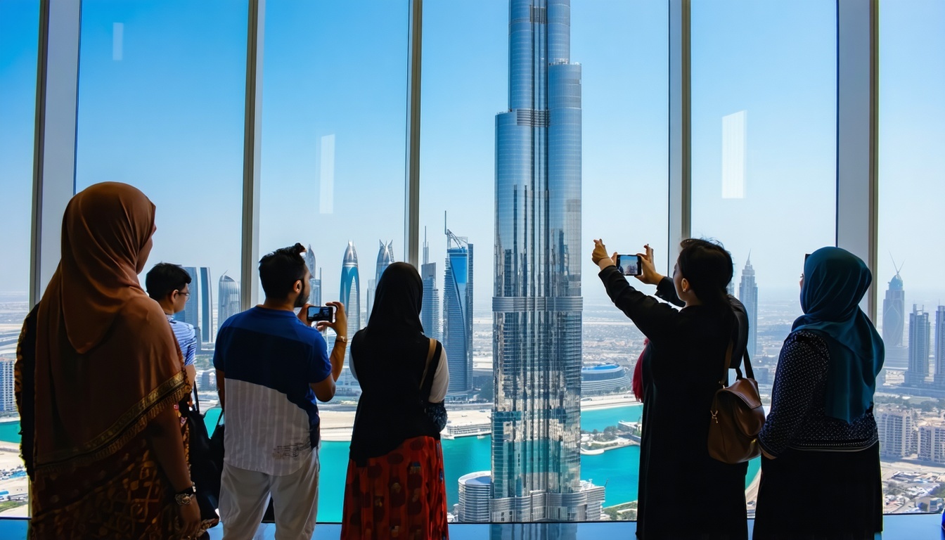 Guided tour at the Burj Khalifa observation deck